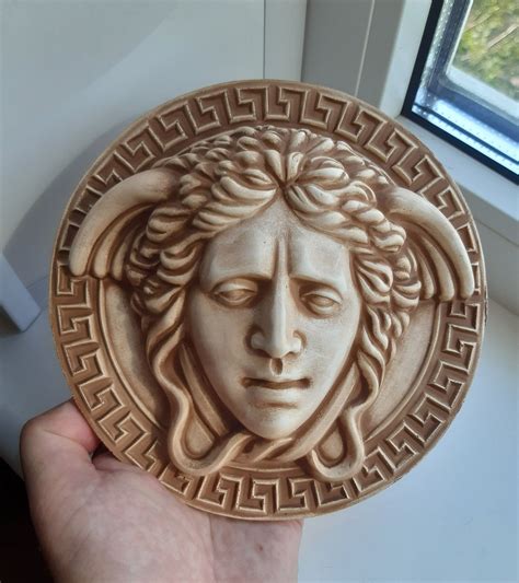 versace medusa head table statue|versace dishes for sale.